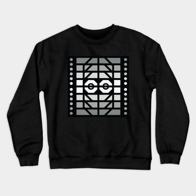 “Dimensional A.I.” - V.1 Grey - (Geometric Art) (Dimensions) - Doc Labs Crewneck Sweatshirt by Doc Labs